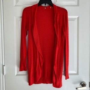 Bright Red Cardigan